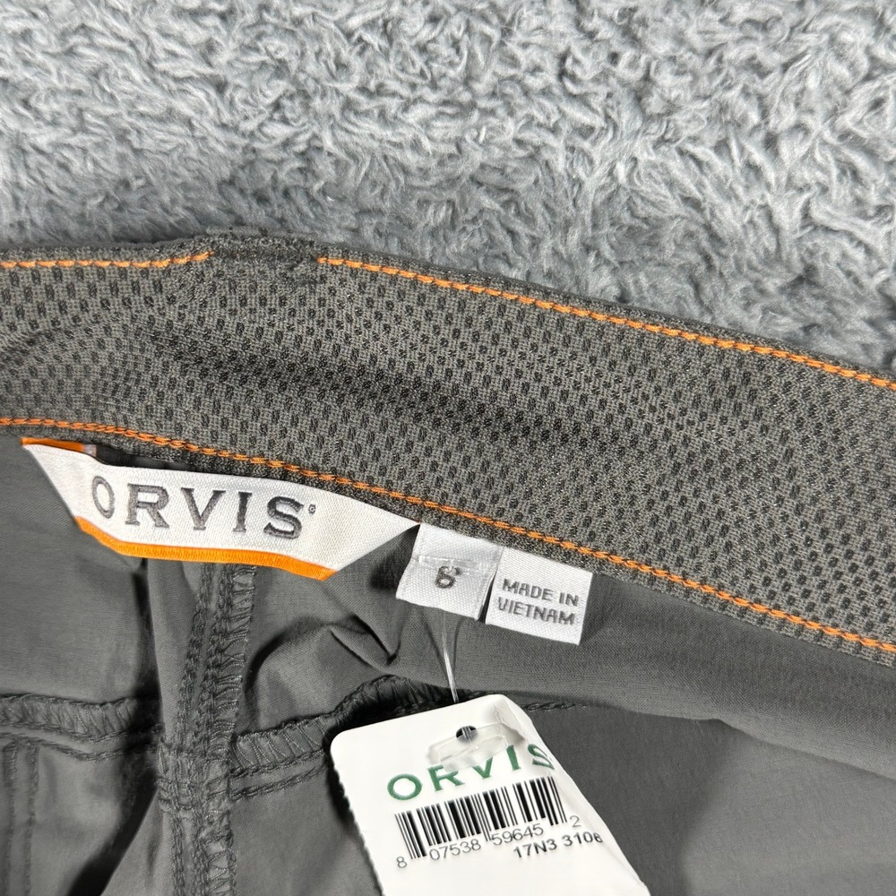 NWT Orvis Convertible Shorts Womens 8 Gunmetal Gray UPF 50 Outdoor Performance - Picture 2 of 6